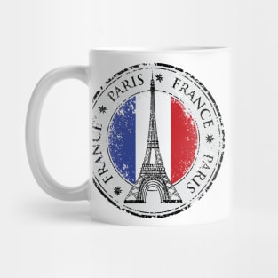 Paris Travel Sticker, France Mug